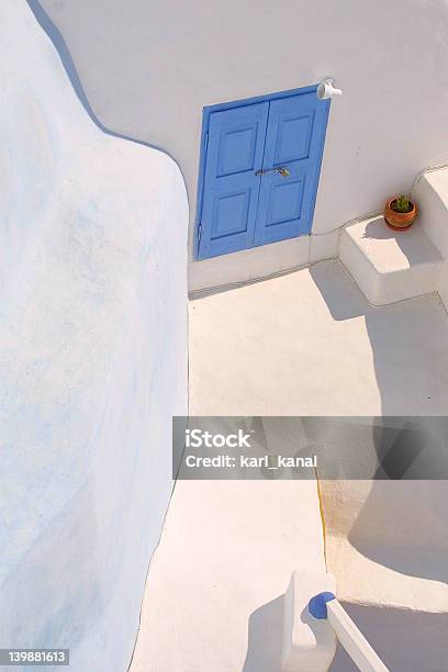 Die Blaue Fenster Aus Griechenland Stockfoto und mehr Bilder von Baum - Baum, Blau, Blume