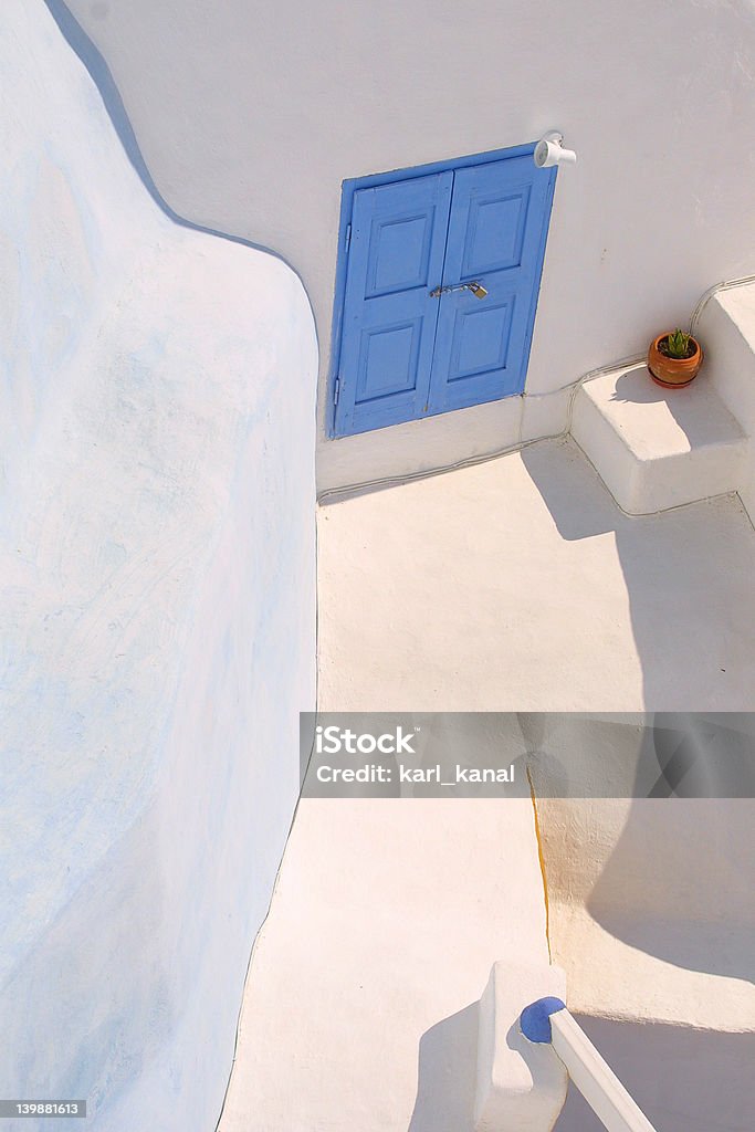 블루 창쪽 그리스 - 로열티 프리 0명 스톡 사진