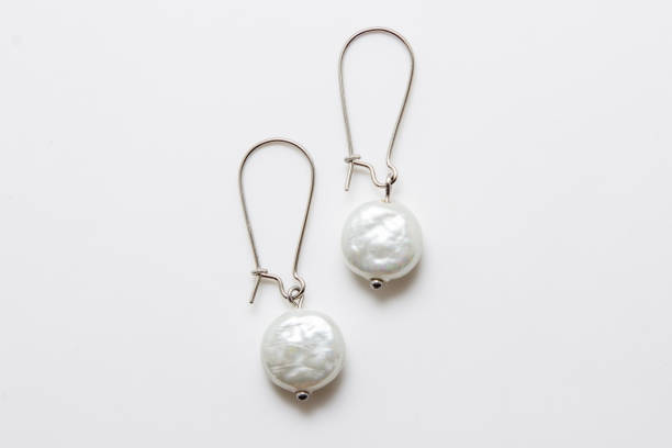 istock Pearl jewelry on a white background 1398818171