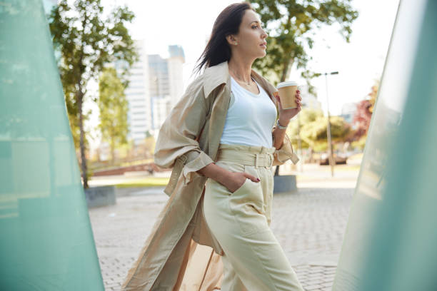 istock A businesswoman in a hurry during rush hour. 1398820207