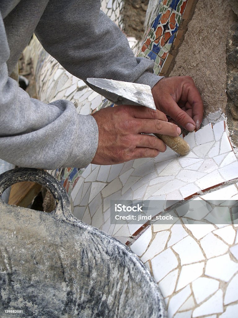 Mosaico Trabalhador padrão - Royalty-free Antonio Gaudi Foto de stock