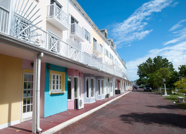 istock Nassau City Empty Tourist Village 1398821088