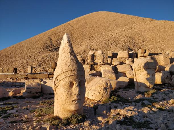 istock Stone statue on the west side of Mount Nemrut at sunset 1398821854