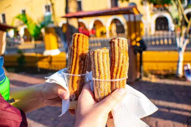 Churro is easy to grab on the street of Merida