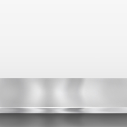 Table Metallic Texture Metal Kitchen Countertop Iron Texture Large Table On A White Background ...