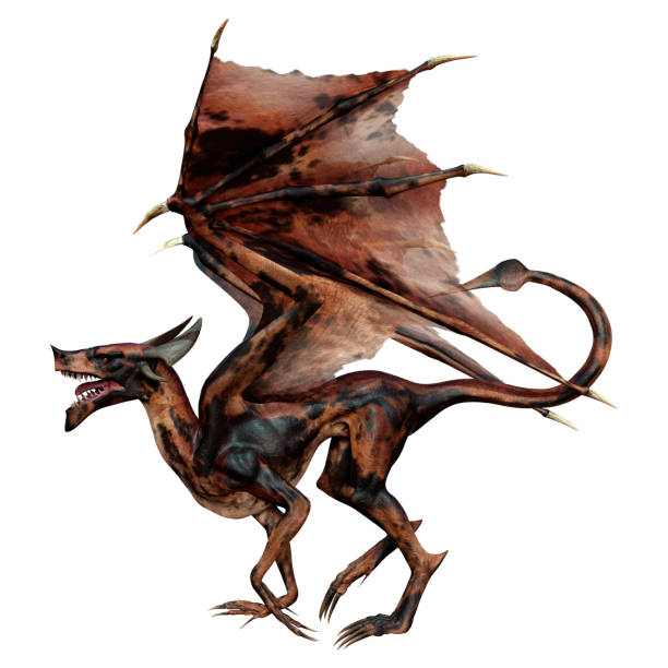 istock 3D Rendering Fairy Tale Dragon on White 1398826658
