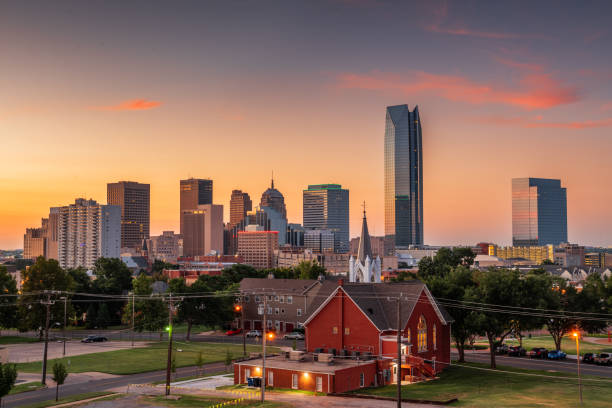 Oklahoma City, Oklahoma, USA Downtown Skyline
