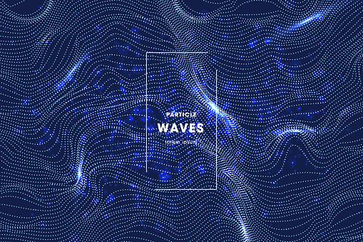 Abstract Wave Pattern Technology Background stock illustration