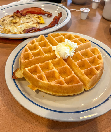 Waffle breakfast plate