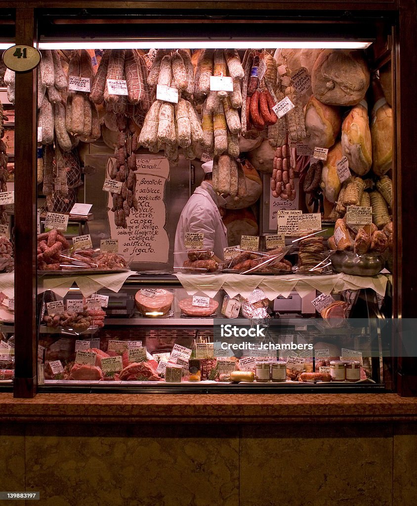 Mercado de la carne - Foto de stock de Italia libre de derechos