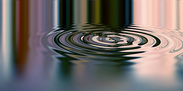 renderowane zdjęcia fale - ripple concentric wave water zdjęcia i obrazy z banku zdjęć