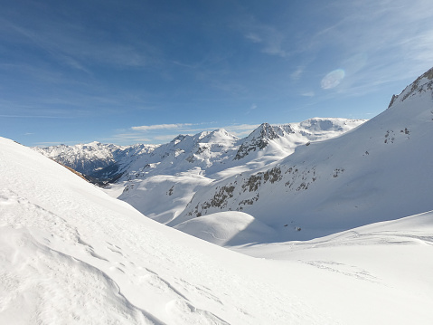 Snowcapped mountains, Switzerland