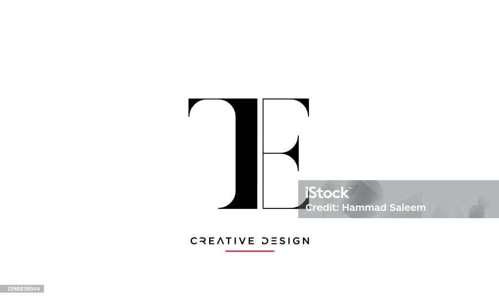 Monogram Te Te Et Alphabet Letters Abstract Luxury Design Monogram Stock ...