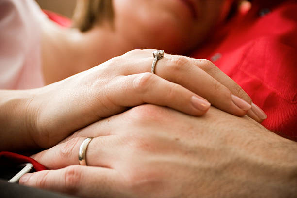 Newlywed Couple stock photo