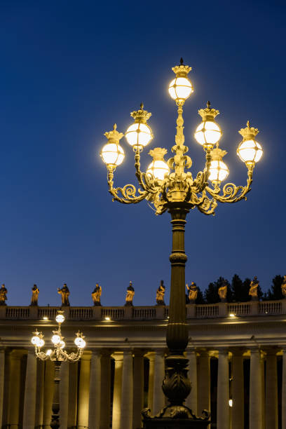 istock Ornate Lamp On St Peter Square In Vatican 1398841085