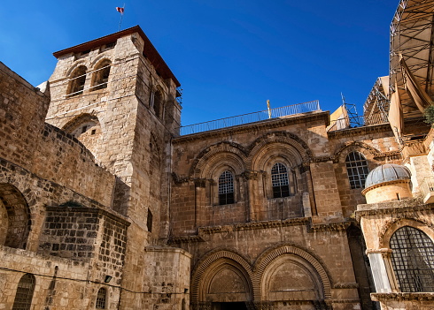 Church of the Holy Sepulchre by day, Jerusalem, Israel