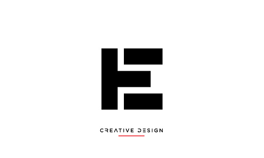 TE, ET Alphabet letters abstract Luxury Logo Design Monogram
