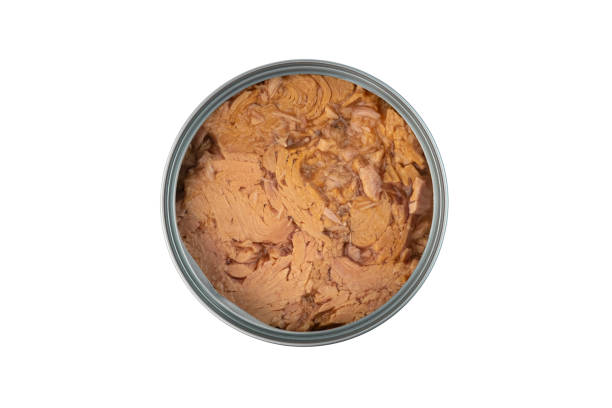 istock Opened Canned tuna fish in can 1398849821
