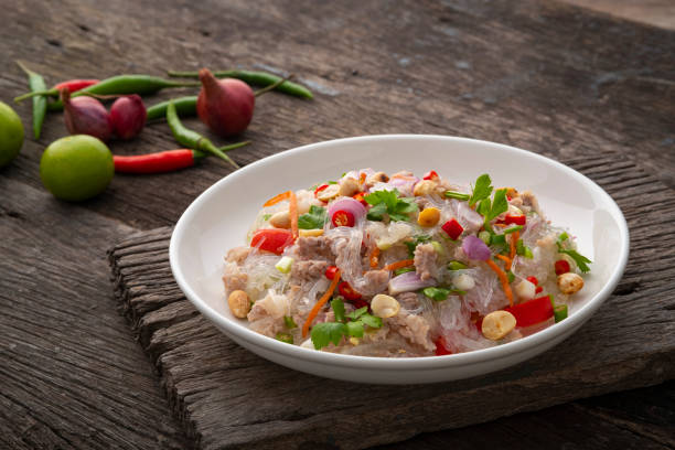 istock Spicy Glass Noodle Salad with Minced Pork 1398850069