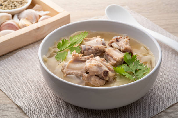 istock preserved Bamboo shoot soup with pork spare rib 1398850188