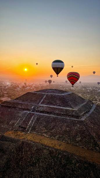 sunrise in balloon, mexico - 4811 imagens e fotografias de stock