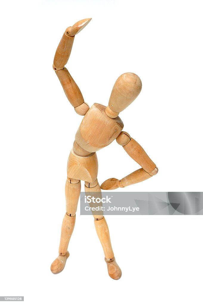 Statuetta-Stretch - Foto stock royalty-free di Esercizio fisico