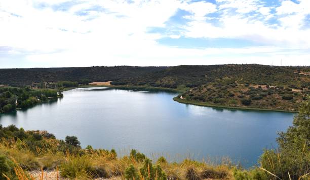 istock Ruidera lagoons natural park. Blue sky. 1398851960