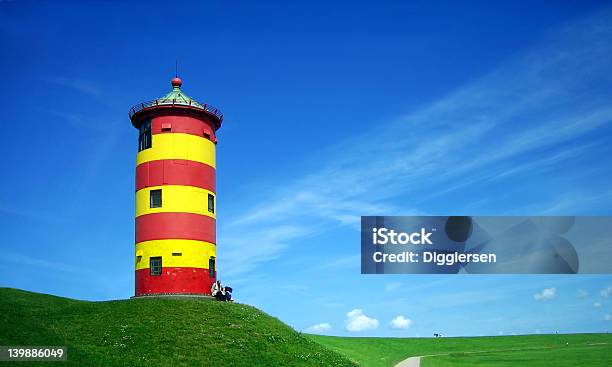 Lighthouse In Summer Stock Photo - Download Image Now - Lighthouse, Bay of Water, Beach