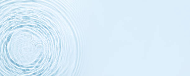 istock The texture of water on a blue background. 1398861852