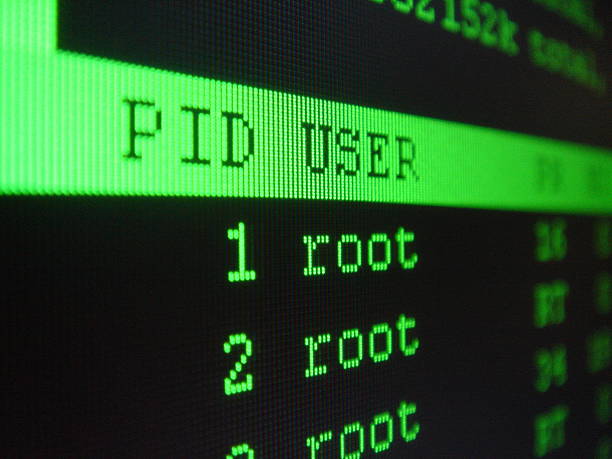 lista de processos - unix imagens e fotografias de stock