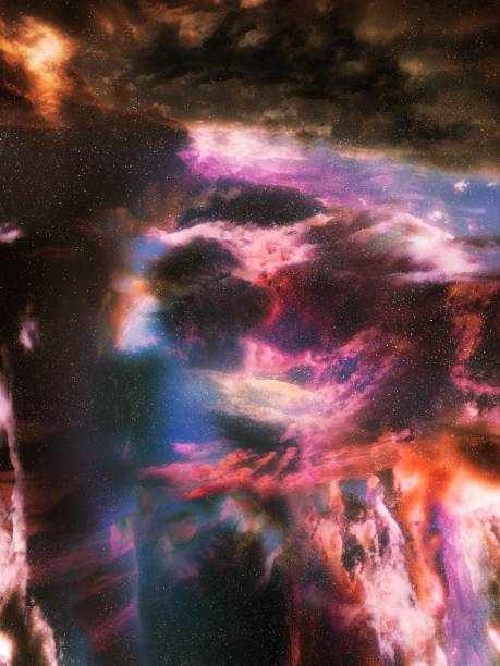 istock Bright galactic nebulae. Stardust in space, colorful cosmos background. 1398862596