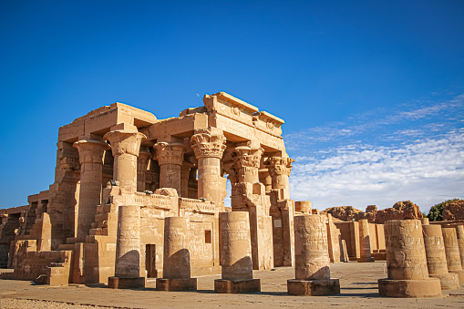 The ruins of the ancient temple of Sebek in Kom - Ombo, Egypt
