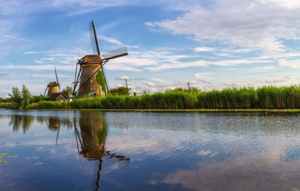 istock Windmills in Kinderdijk by day, Holland, Netherlands 1398862678