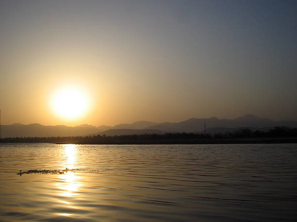 Alba sul Gange - foto stock