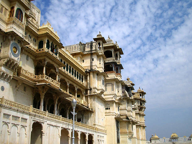 Palazzo di Città di Udaipur - foto stock