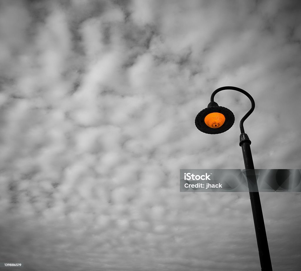 Street light Street light on a cloudy night Abstract Stock Photo