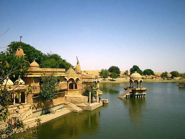 Lago di Jaisalmer - foto stock