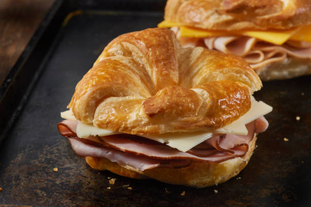 istock Ham and Swiss Cheese Croissant Sandwich 1398865672