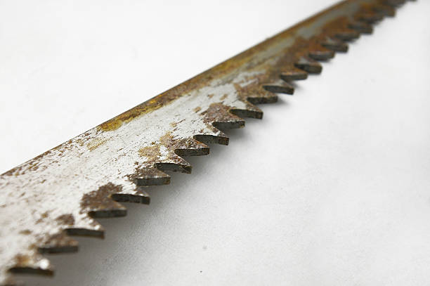 isolated saw blade stock photo