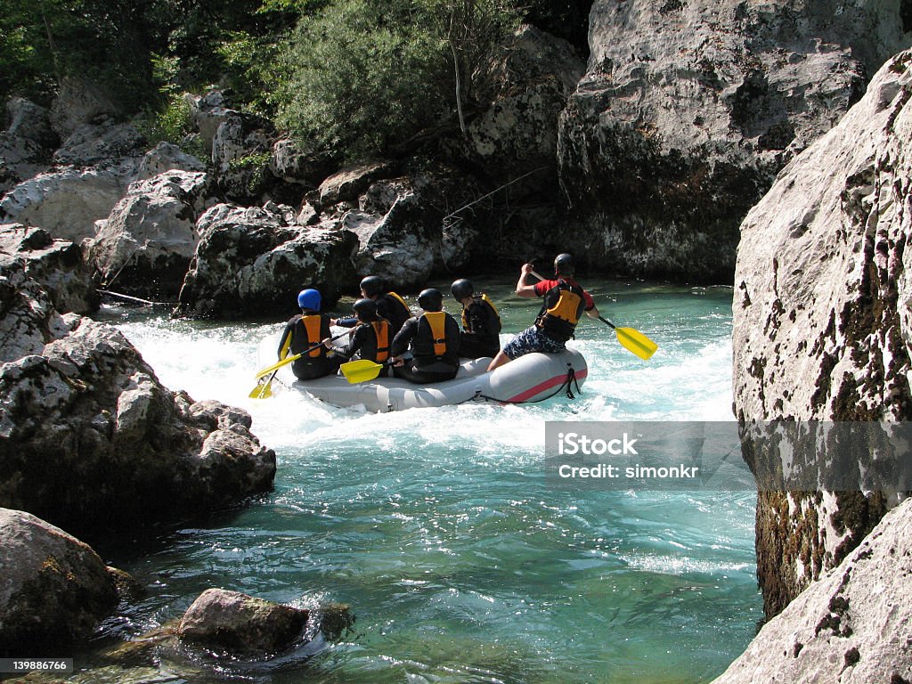 Rafting sul fiume - Foto stock royalty-free di Professione