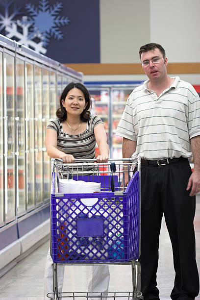 couple shopping stock photo