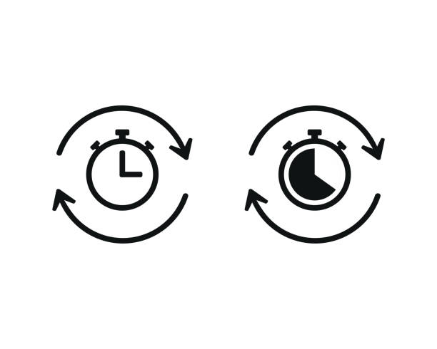 タイマーの再利用アイコン。 - icon set arrow sign symbol computer icon点のイラスト素材／クリップアート素材／マンガ素材／アイコン素材