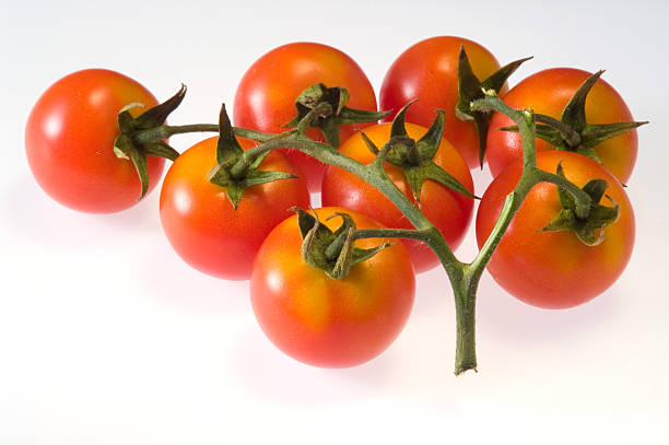 Tomato cluster stock photo