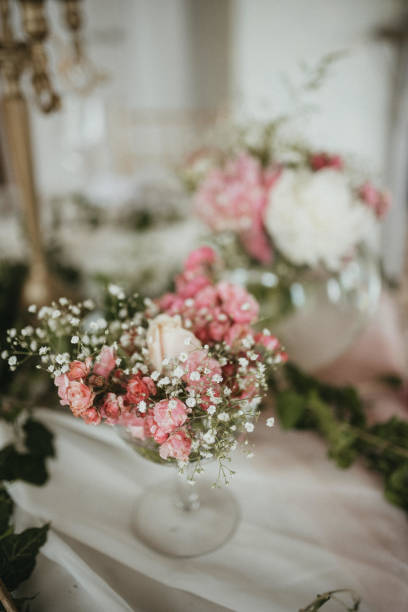 istock Rustic decoration. Table decoration. Flower decoration for a special occasion. 1398873446