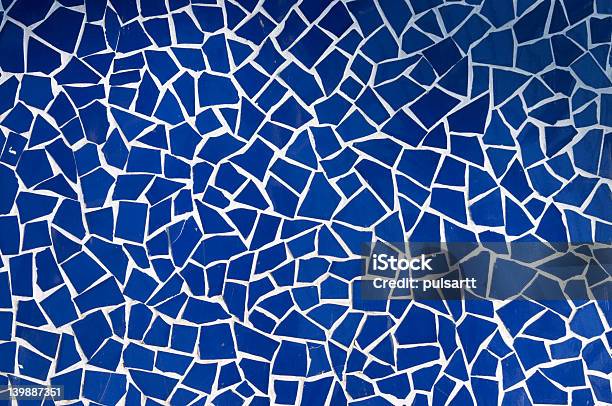 Fundo Azul Trencadis - Fotografias de stock e mais imagens de Abstrato - Abstrato, Acaso, Arquitetura