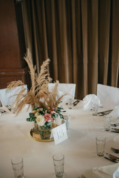 istock Rustic decoration. Table decoration. Flower decoration for a special occasion. 1398873586