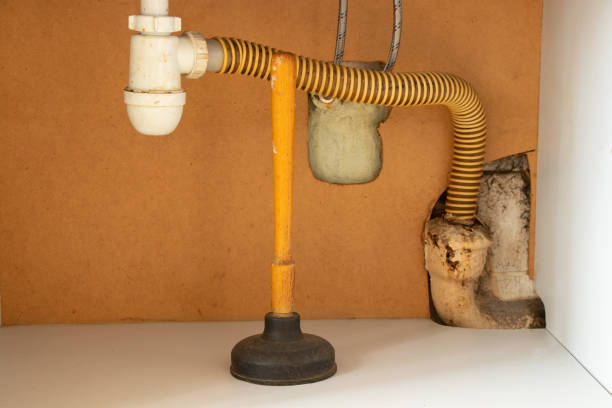 istock A plunger stands in a cupboard under the sink in the kitchen, cleaning clogged pipes, pipe cleaner 1398875268