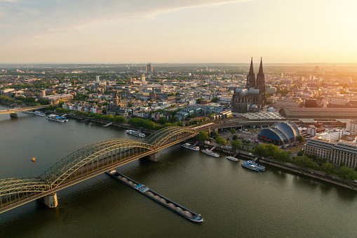 City of Cologne during dusk