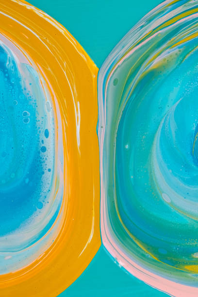 istock Fluid art painting. Abstract decorative marble texture. 1398882725