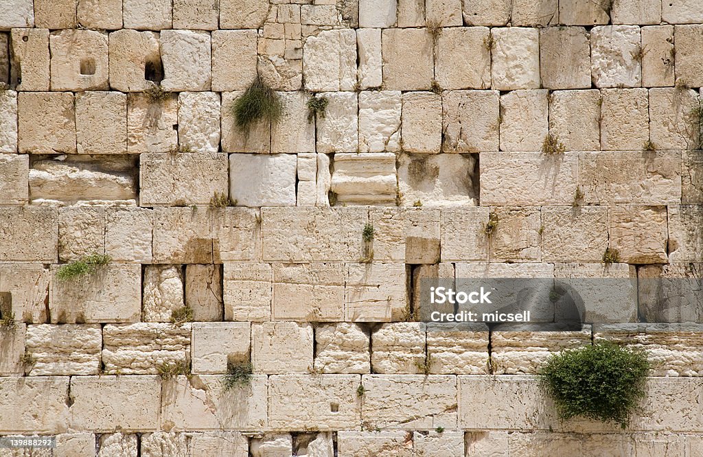Стена плача в Иерусалиме-крупным планом - Стоковые фото Археология роялти-фри